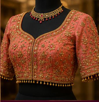 Contemporary Fusion bridal blouse style